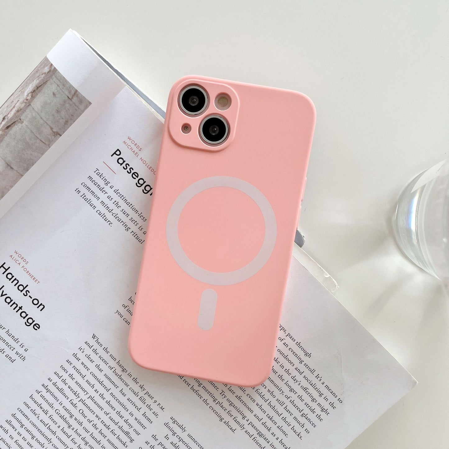 Magnetic Mobile Phone Case Wireless Charging