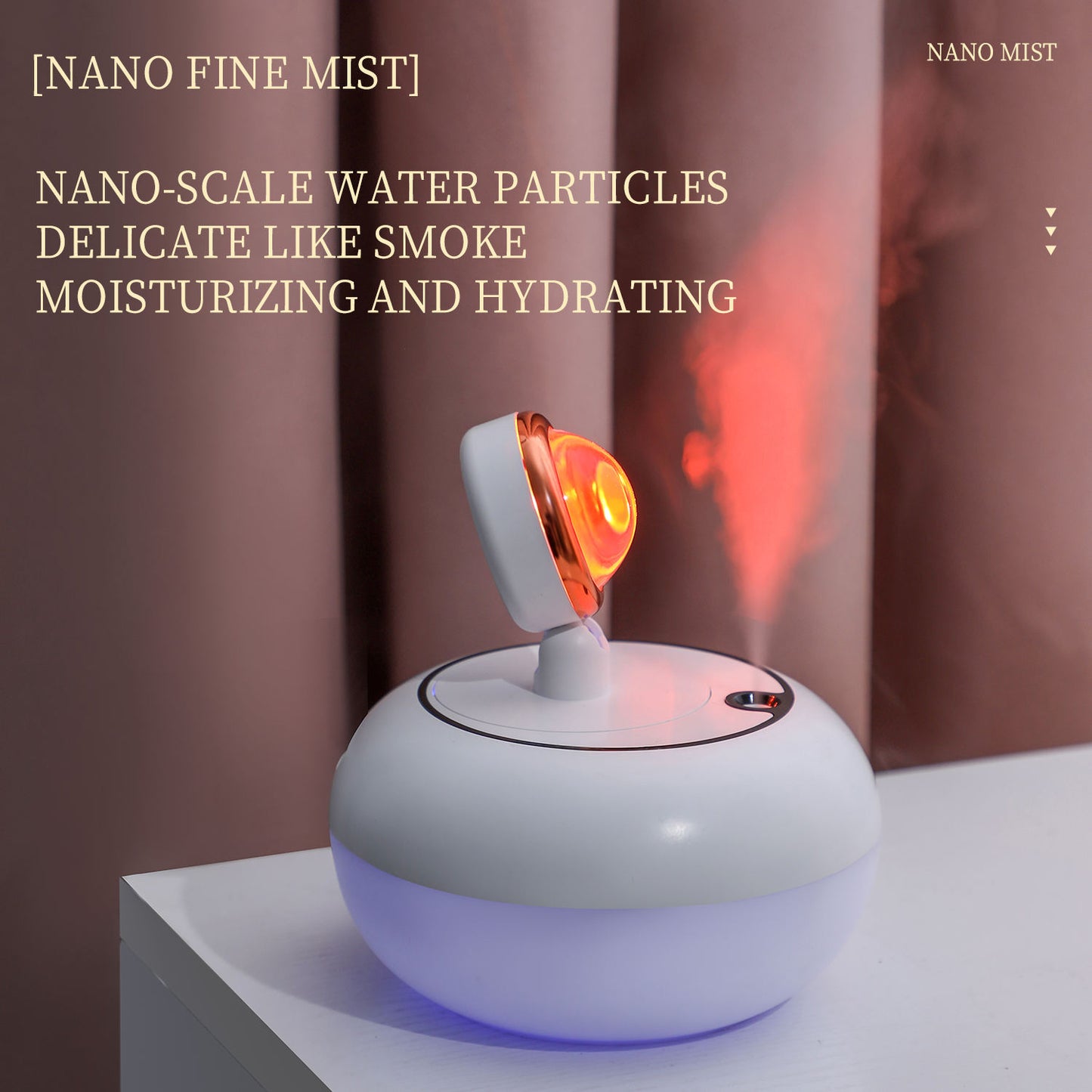 2 In 1 Sunset Lamp Humidifier Creative Competitive Price Portable Mini Ultrasonic USB Sunset Lamp Air Humidifier