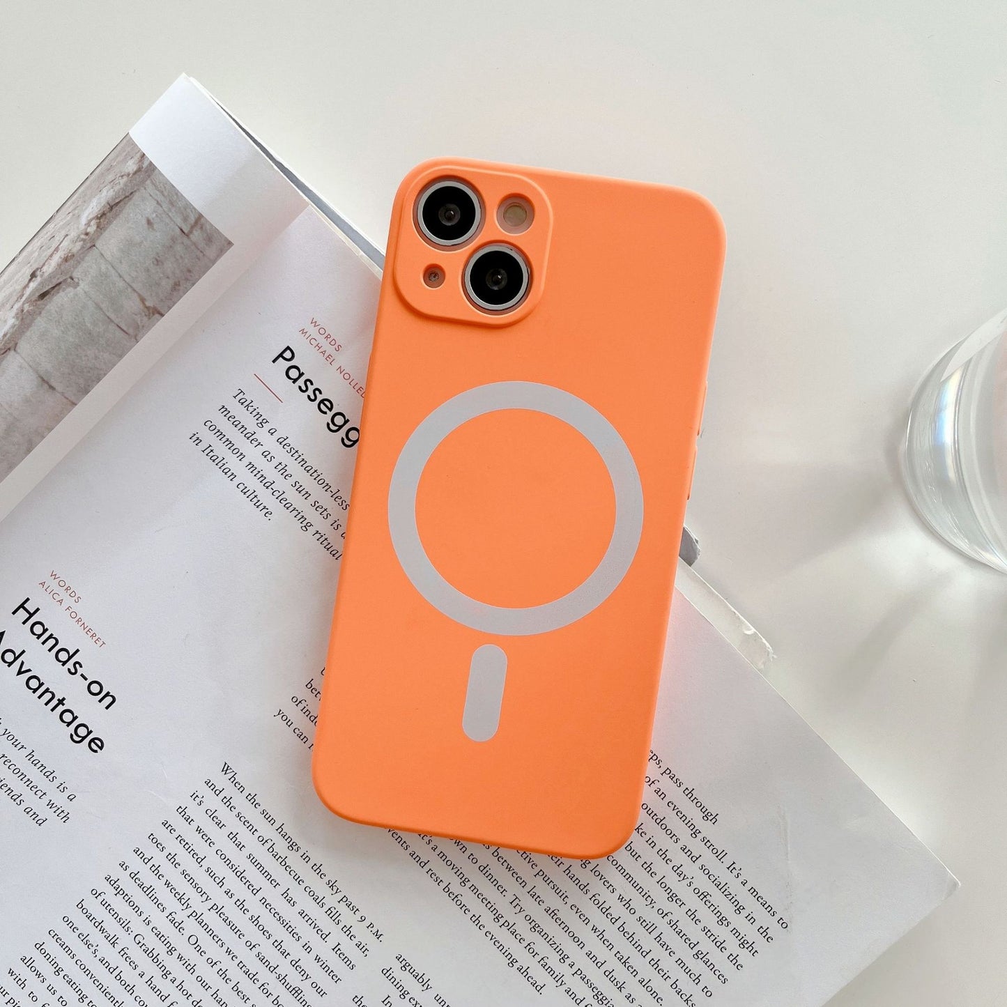 Magnetic Mobile Phone Case Wireless Charging