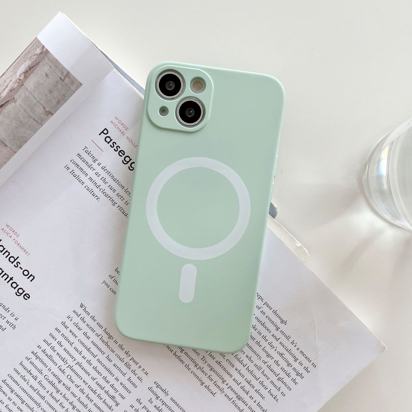 Magnetic Mobile Phone Case Wireless Charging